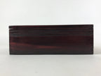 Japanese Lacquerware Wood Lidded Bento Box Vtg Kashiki Kashiwan Tea Ceremony L29