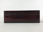 Japanese Lacquerware Wood Lidded Bento Box Vtg Kashiki Kashiwan Tea Ceremony L29