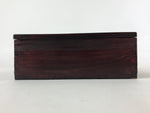 Japanese Lacquerware Wood Lidded Bento Box Vtg Kashiki Kashiwan Tea Ceremony L29