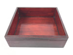 Japanese Lacquerware Wood Lidded Bento Box Vtg Kashiki Kashiwan Tea Ceremony L29