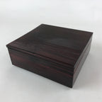 Japanese Lacquerware Wooden Bento Box Vtg Lid Kashiki Kashiwan Tea Ceremony L28