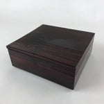 Japanese Lacquerware Wooden Bento Box Vtg Lid Kashiki Kashiwan Tea Ceremony L28