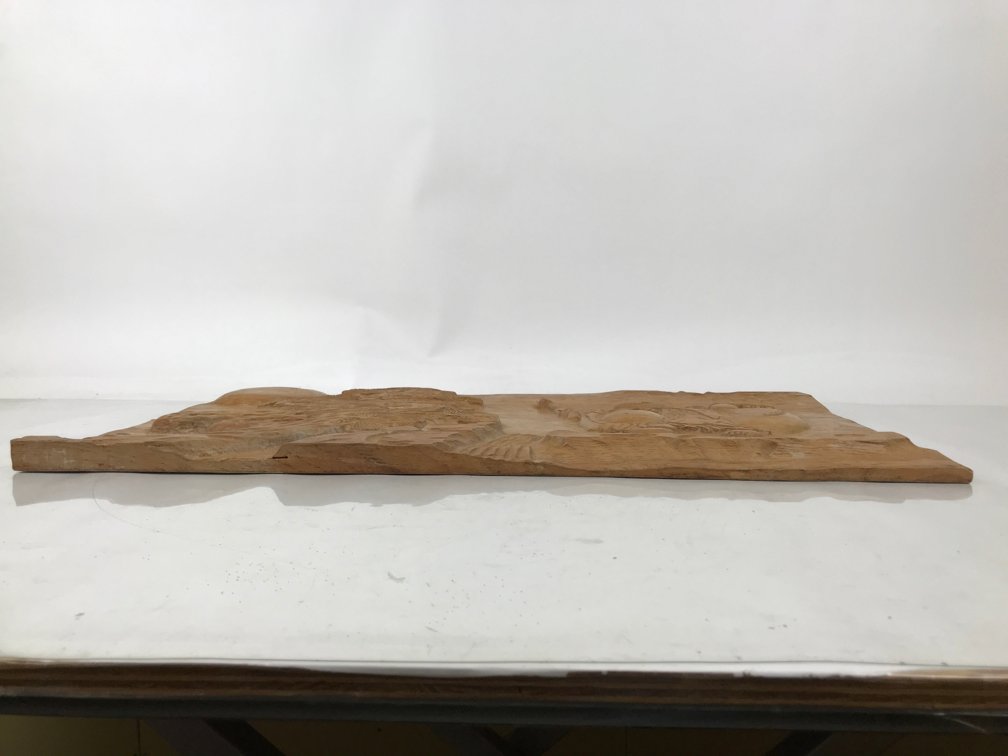 Japanese Large Carved Wooden Hotei Art 7 Lucky Gods Good Fortune Happiness JK898