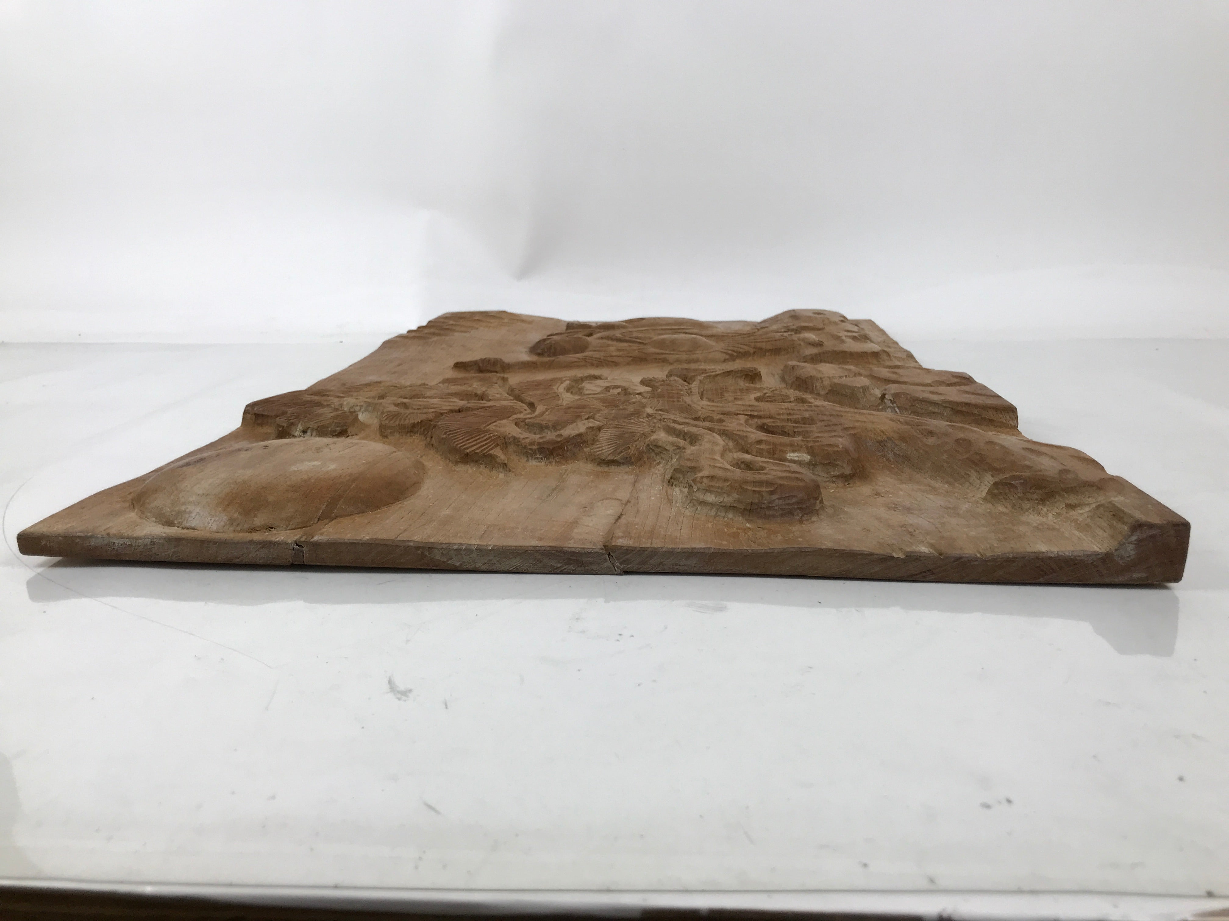 Japanese Large Carved Wooden Hotei Art 7 Lucky Gods Good Fortune Happiness JK898