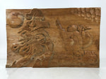 Japanese Large Carved Wooden Hotei Art 7 Lucky Gods Good Fortune Happiness JK898