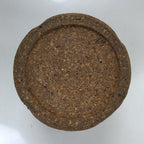 Japanese Large Ceramic Yunomi Teacup Vtg Pottery Brown Gray Yakimono TC564