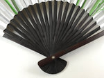 Japanese Large Display Paper Folding Fan Sensu Bamboo Frame Tsubame Birds 4D789