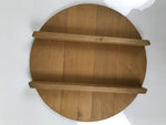 Japanese Large Handcrafted Lidded Wooden Oke Bucket Vtg Water Rice Storage BK53