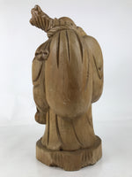 Japanese Large Wooden Hotei Statue 7 Lucky Gods Vtg Good Fortune Happiness ST46
