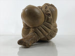 Japanese Large Wooden Hotei Statue 7 Lucky Gods Vtg Good Fortune Happiness ST46