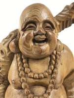 Japanese Large Wooden Hotei Statue 7 Lucky Gods Vtg Good Fortune Happiness ST46