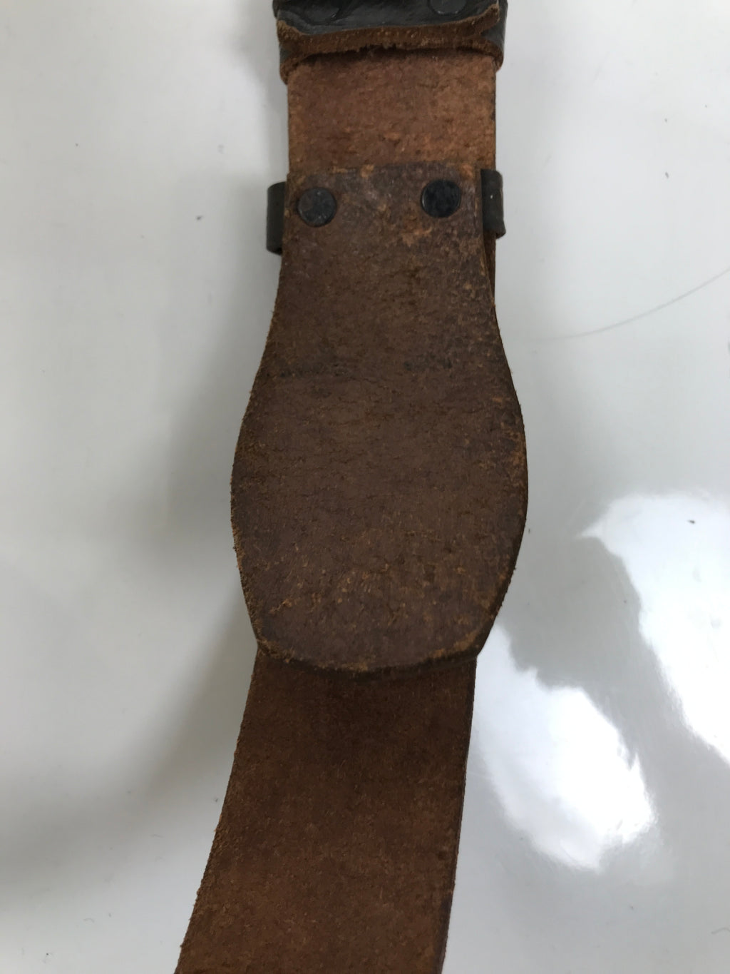 Japanese Leather Firefighter Dress Uniform Belt Fire Brigade Crest Clasp MK17