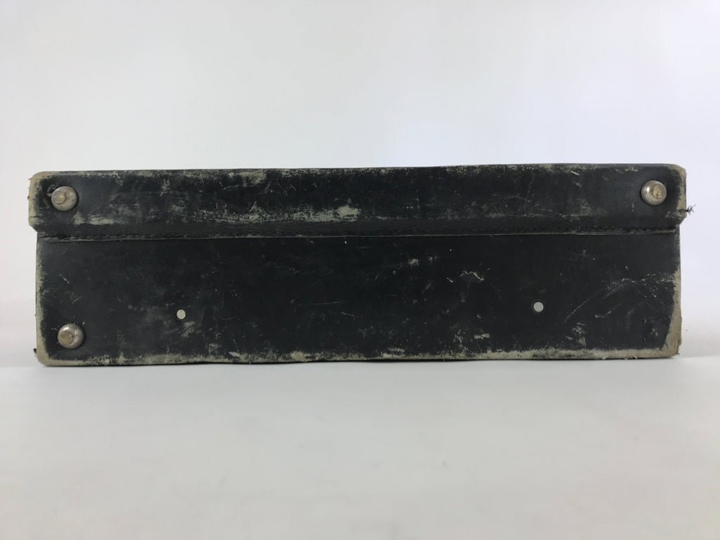 Japanese Leather Salesman Sample Case Tsukihime Cider Vtg Suitcase Black JK586
