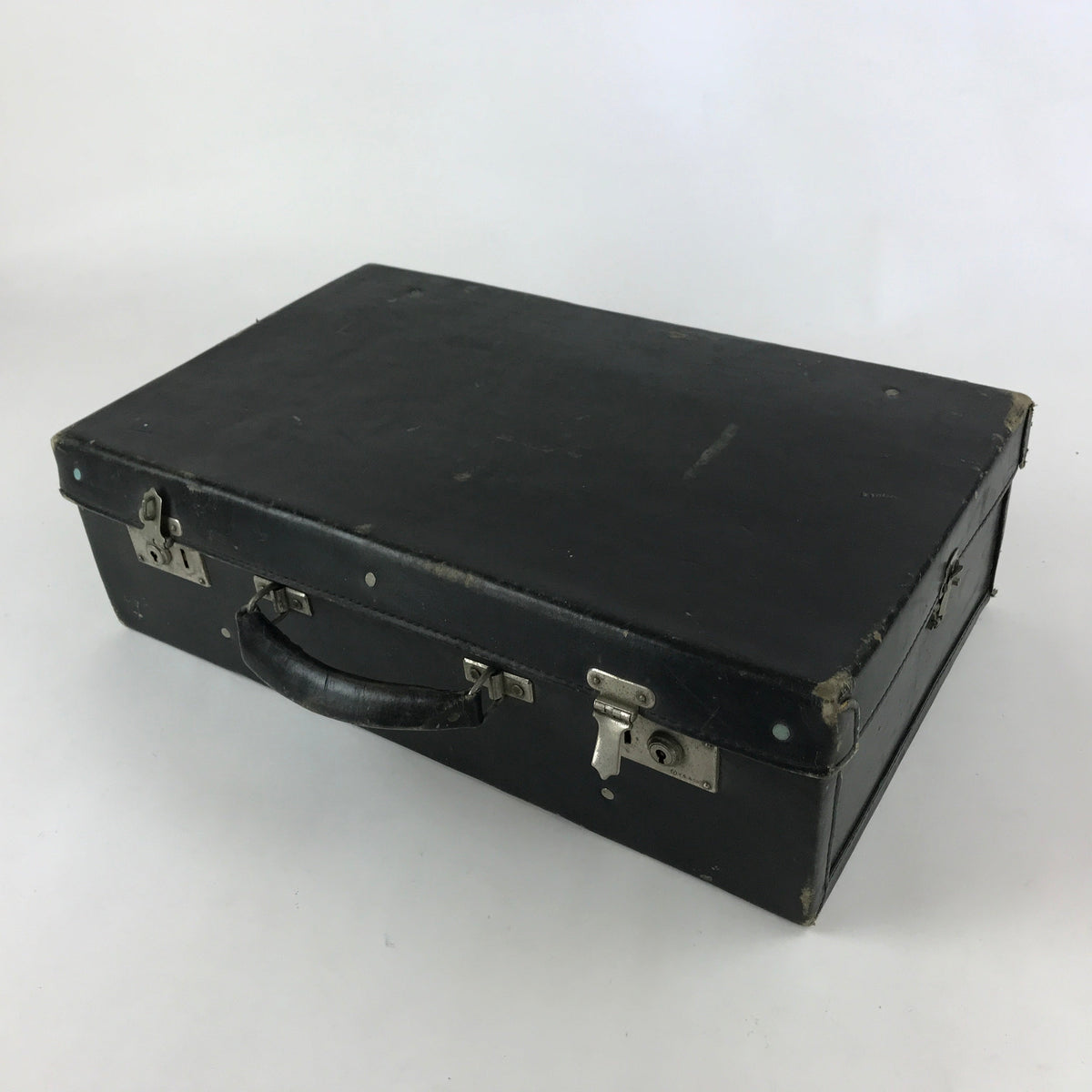 Japanese Leather Salesman Sample Case Tsukihime Cider Vtg Suitcase Bla ...