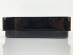 Japanese Lidded Fumibako Lacquerware Replica Letter Box Makie Bamboo Black LWB17