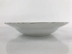 Japanese Lusterware Porcelain China Soup Pasta Bowl Vtg Floral Silver Rim PY832
