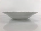Japanese Lusterware Porcelain China Soup Pasta Bowl Vtg Floral Silver Rim PY832