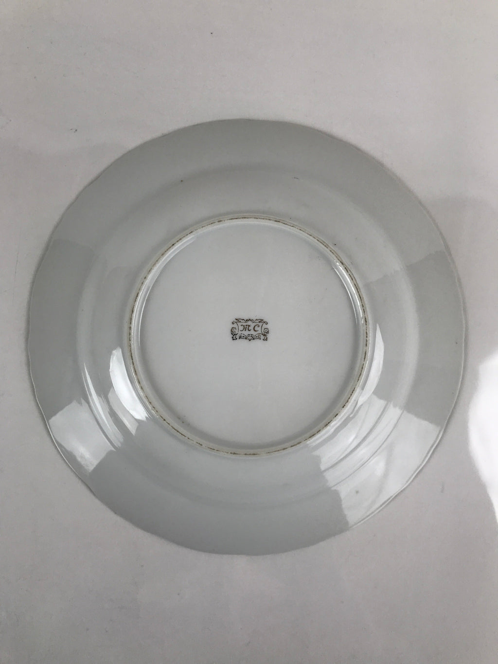Japanese Lusterware Porcelain China Soup Pasta Bowl Vtg Floral Silver Rim PY832
