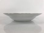 Japanese Lusterware Porcelain China Soup Pasta Bowl Vtg Floral Silver Rim PY833