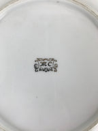 Japanese Lusterware Porcelain China Soup Pasta Bowl Vtg Floral Silver Rim PY835