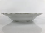 Japanese Lusterware Porcelain China Soup Pasta Bowl Vtg Floral Silver Rim PY835