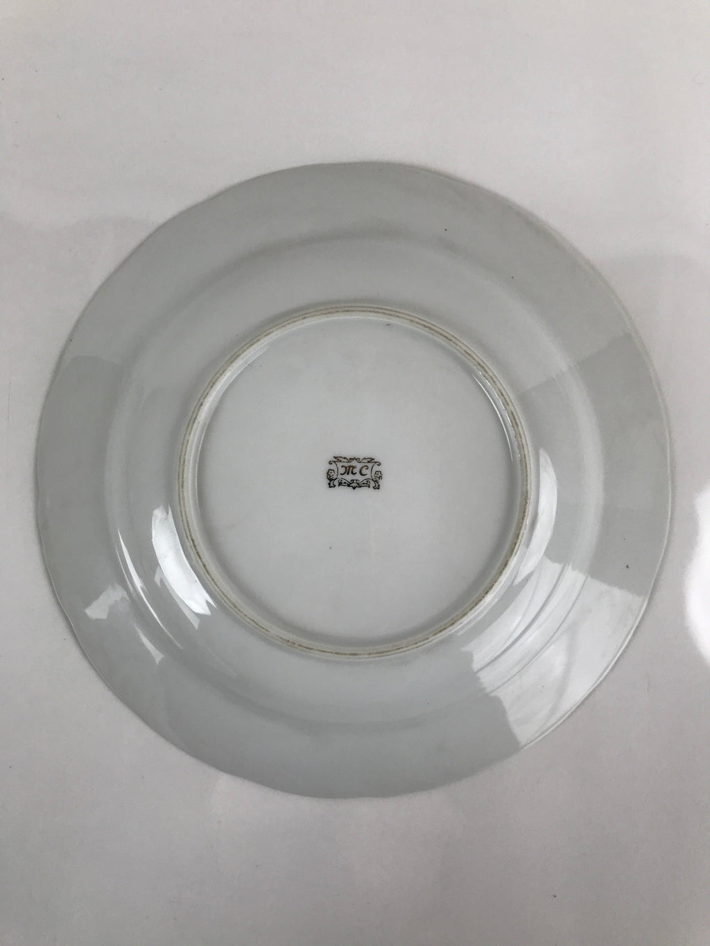 Japanese Lusterware Porcelain China Soup Pasta Bowl Vtg Floral Silver Rim PY835
