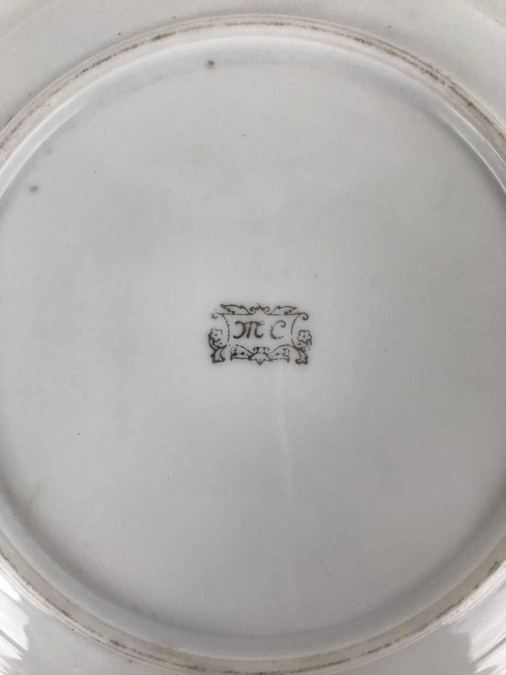 Japanese Lusterware Porcelain China Soup Pasta Bowl Vtg Floral Silver Rim PY836