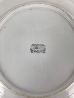 Japanese Lusterware Porcelain China Soup Pasta Bowl Vtg Floral Silver Rim PY836