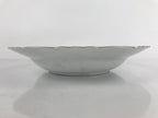 Japanese Lusterware Porcelain China Soup Pasta Bowl Vtg Floral Silver Rim PY836