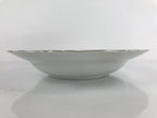 Japanese Lusterware Porcelain China Soup Pasta Bowl Vtg Floral Silver Rim PY836