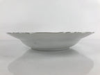 Japanese Lusterware Porcelain China Soup Pasta Bowl Vtg Floral Silver Rim PY836