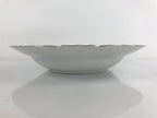 Japanese Lusterware Porcelain China Soup Pasta Bowl Vtg Floral Silver Rim PY836