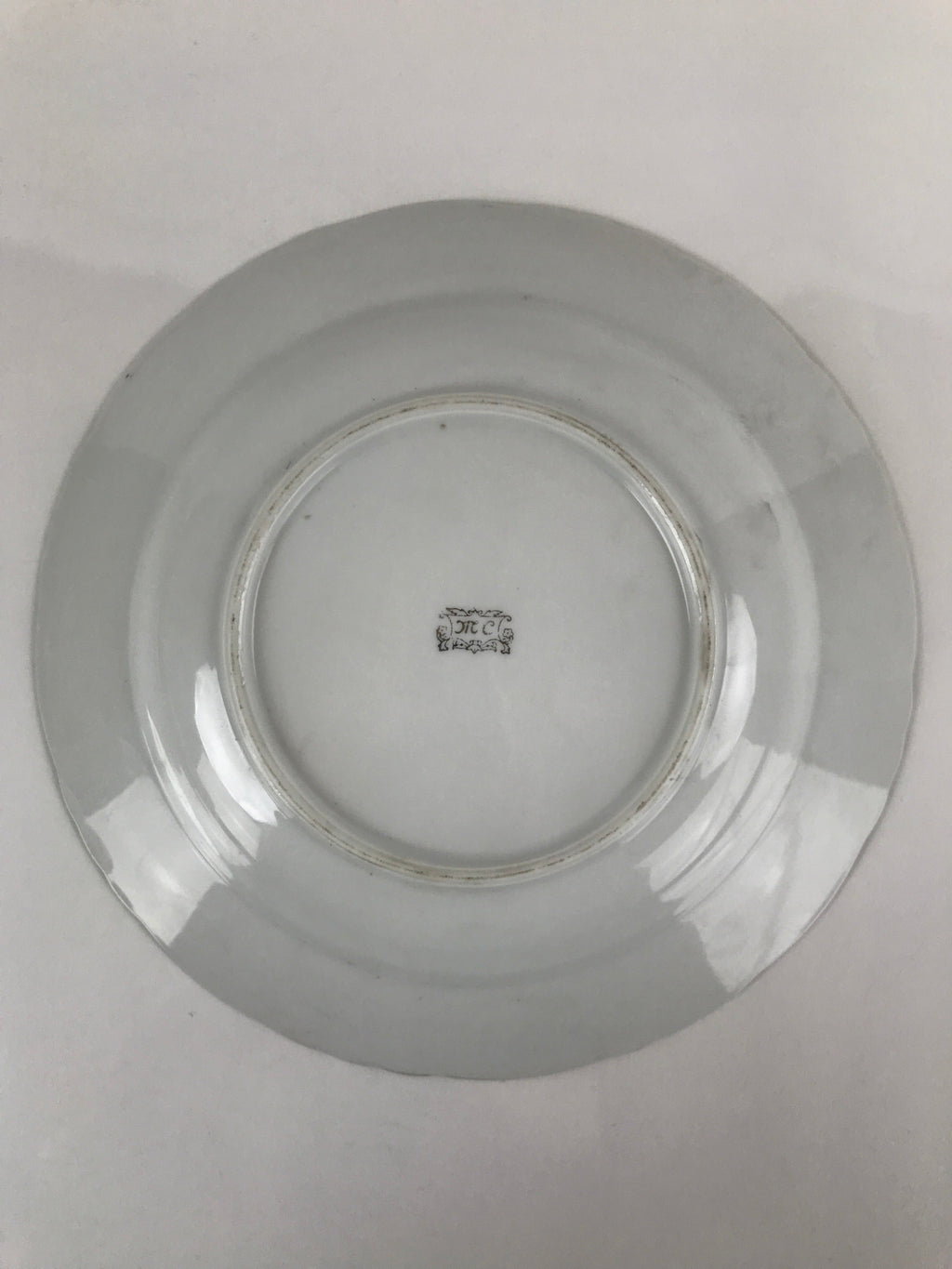 Japanese Lusterware Porcelain China Soup Pasta Bowl Vtg Floral Silver Rim PY836