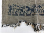 Japanese Maekake Apron Vtg Cotton Traditional Workwear Canvas Company Logo MK3