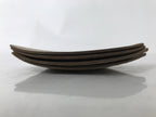 Japanese Magnolia Leaf Drink Saucer Chataku Coaster 4pc Natural Brown L387