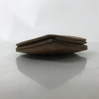 Japanese Magnolia Leaf Drink Saucer Chataku Coaster 4pc Natural Brown L387