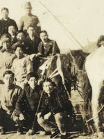 Japanese Manchuria China Farming Group Photograph Vtg Colony Sepia Tone PH224
