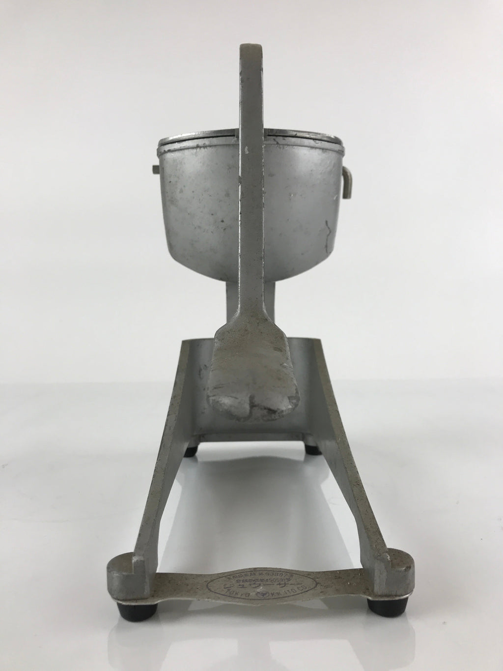 Japanese Manual Press Aluminum Fruit Juicer Vtg Metal Industrial Appliance JK670