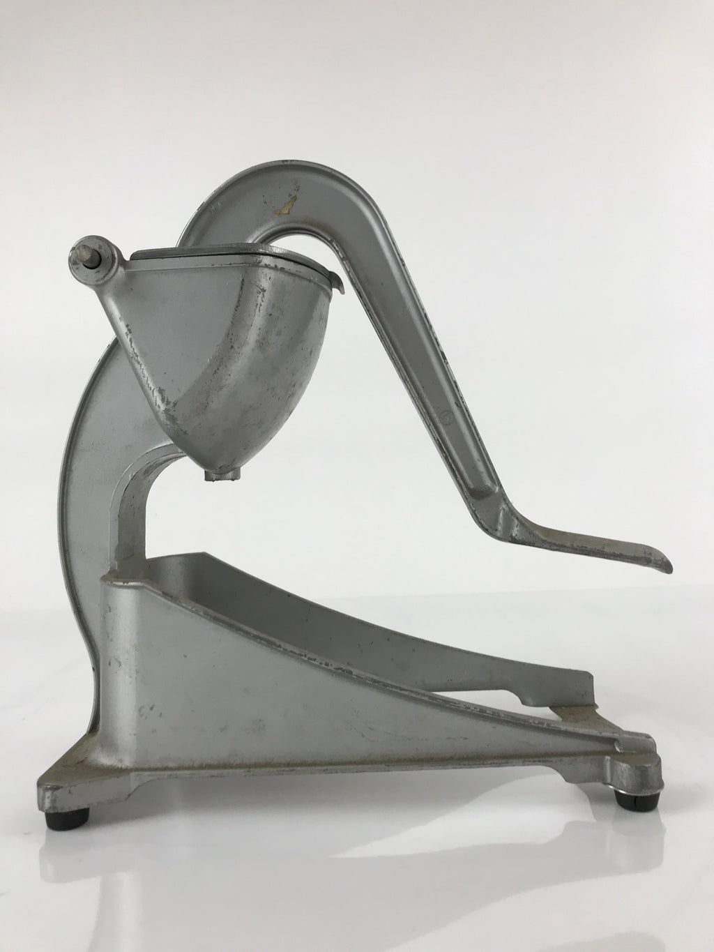 Japanese Manual Press Aluminum Fruit Juicer Vtg Metal Industrial Appliance JK670