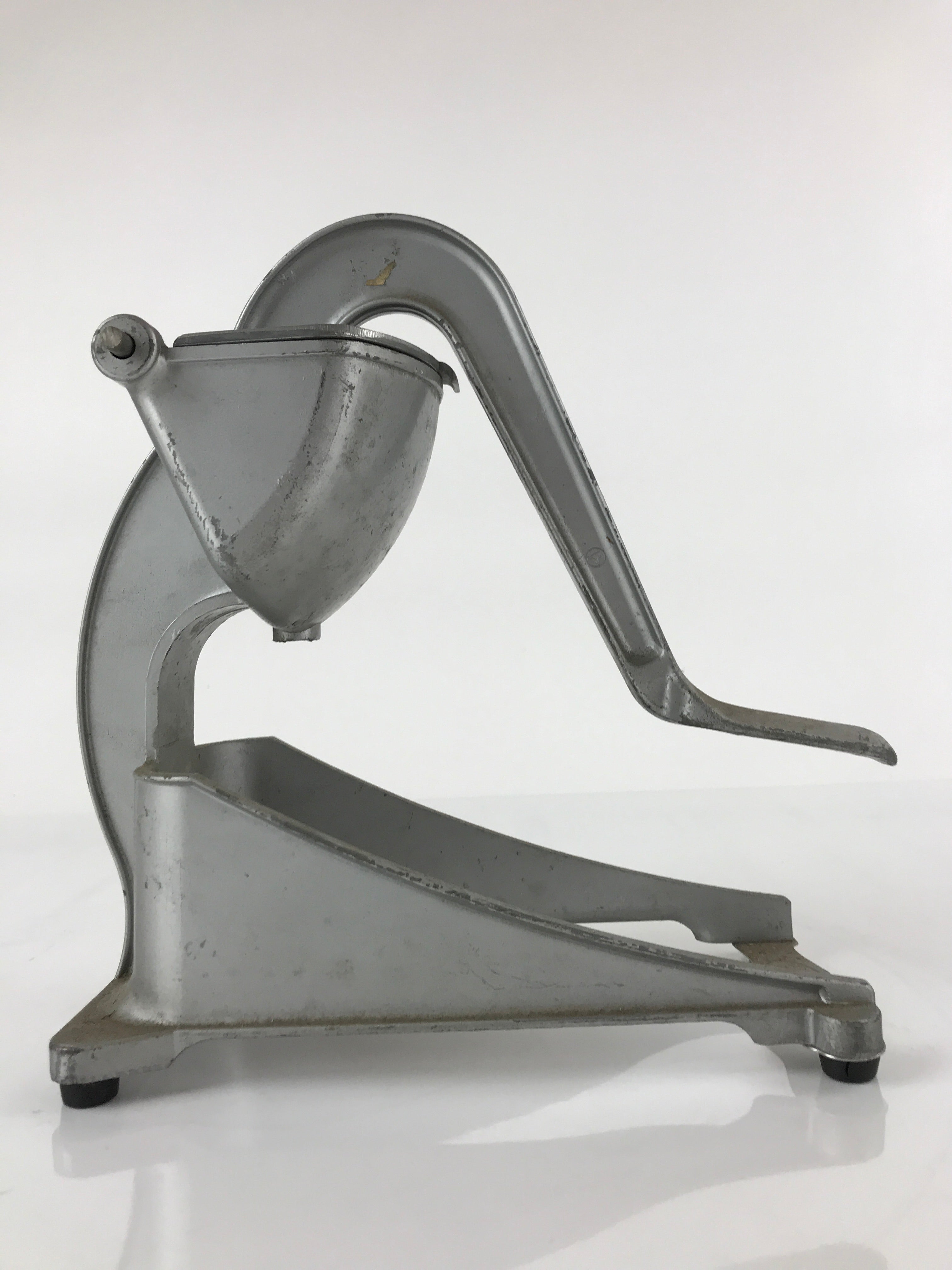 Japanese Manual Press Aluminum Fruit Juicer Vtg Metal Industrial Appliance JK670
