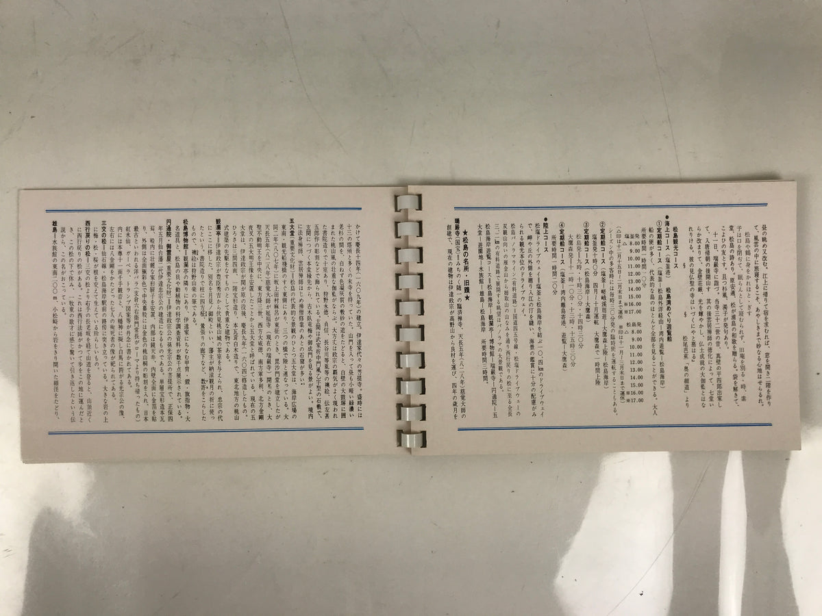 Japanese Matsushima Bay Photo Book Vtg Souvenir Full Color Paper P372