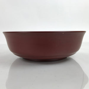 Japanese Matte Lacquer Wooden Kashiki Snack Bowl Vtg Kashibachi Brown L322