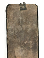 Japanese Metal Agricultural Association Building Signboard Vtg Kanji Brown JK883