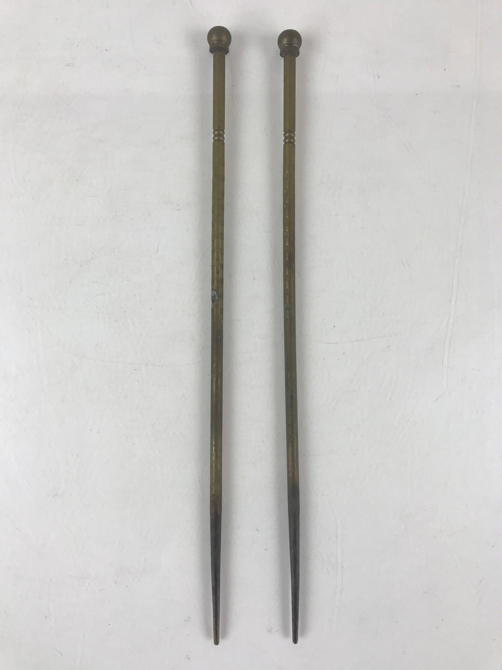 Japanese Metal Chopsticks Hibashi Charcoal Brazier Ash Pot Vtg Pit Hibachi JK492