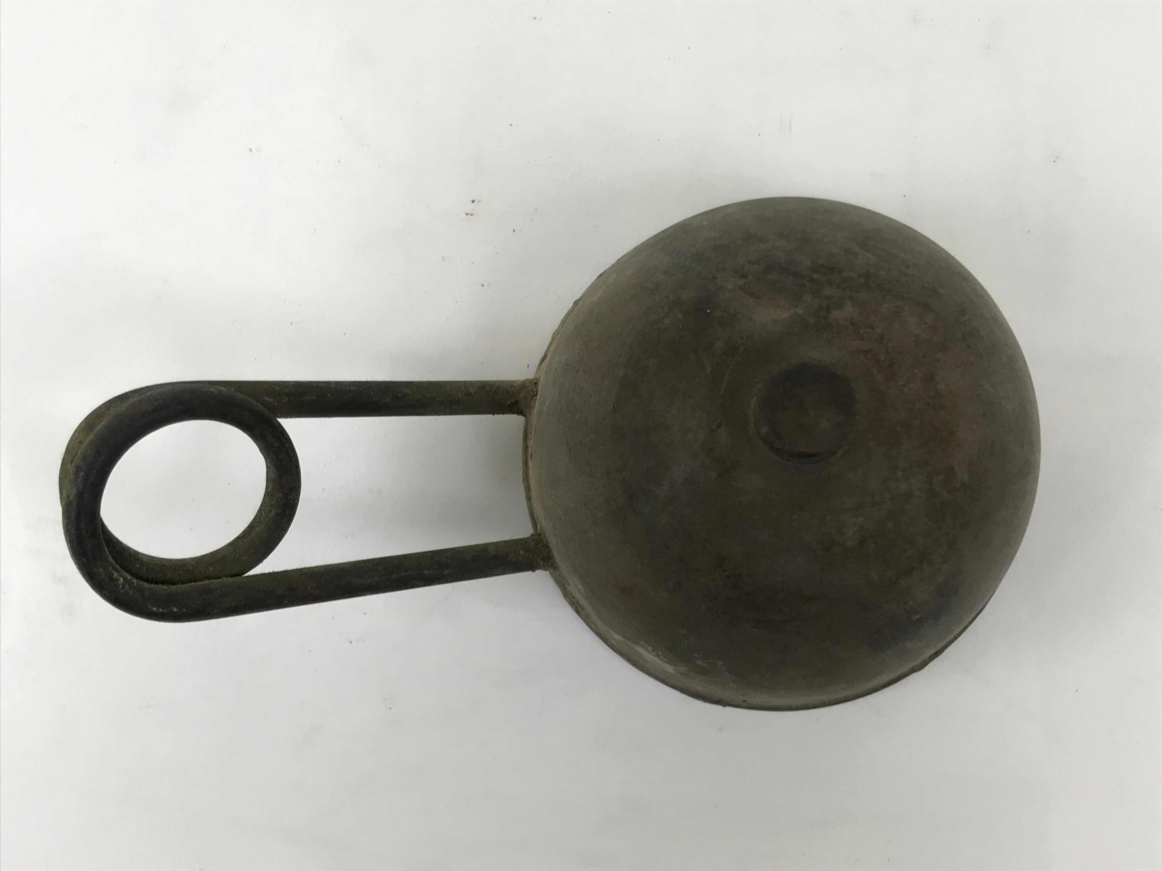 Japanese Metal Coil Burner Vtg Oil Canister Military Science Lab Equipment JK913