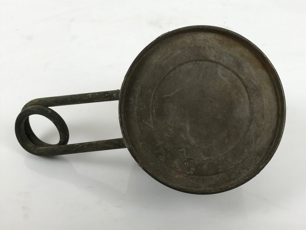 Japanese Metal Coil Burner Vtg Oil Canister Military Science Lab Equipment JK913