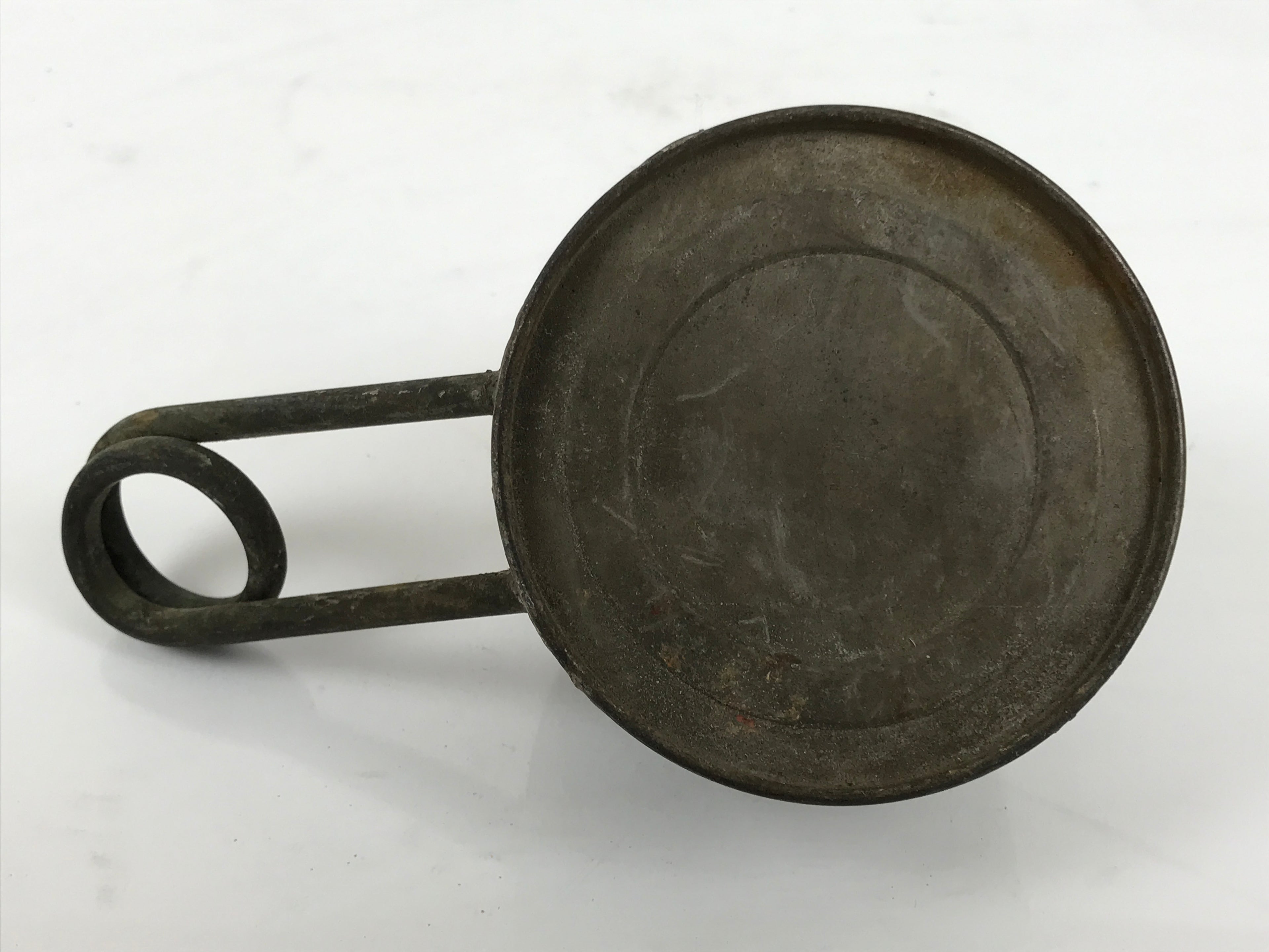 Japanese Metal Coil Burner Vtg Oil Canister Military Science Lab Equipment JK913