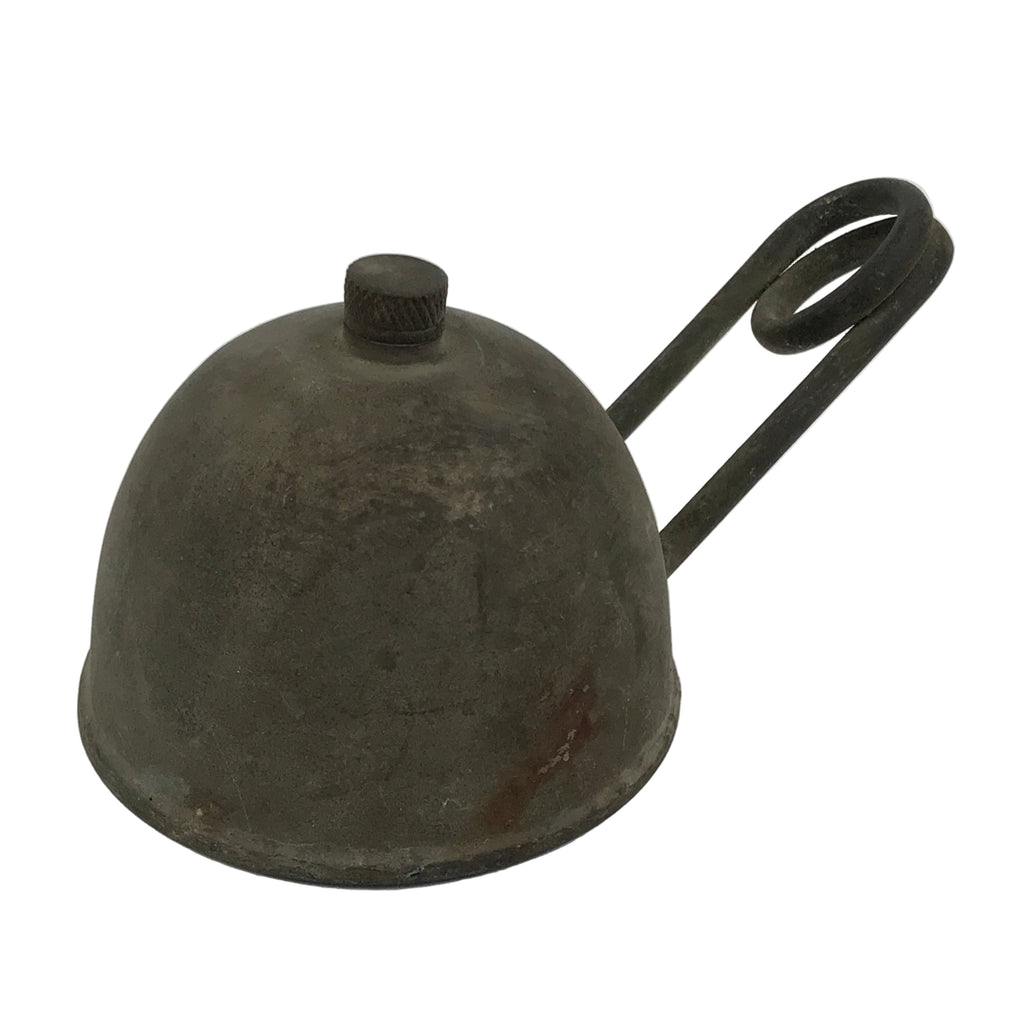 Japanese Metal Coil Burner Vtg Oil Canister Military Science Lab Equipment JK913