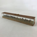 Japanese Metal Dolls Figurines Glass Case Vtg Daimyo Procession Horses BD934