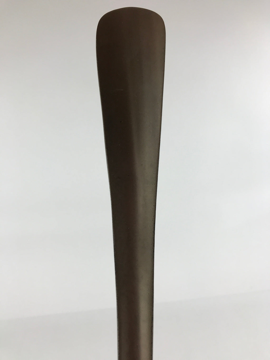 Japanese Metal Horse Head Shoehorn Vtg Wood Handle Uma Kutsubera Brown JK671